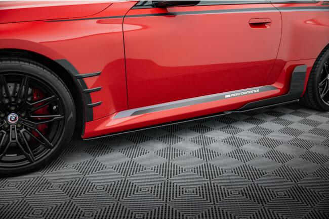 Maxton Design Seitenschweller (Paar) für BMW M2 M-Performance G87 Hochglanz schwarz
