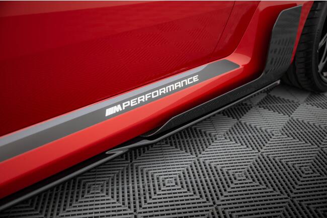Maxton Design Seitenschweller (Paar) für BMW M2 M-Performance G87 Hochglanz schwarz