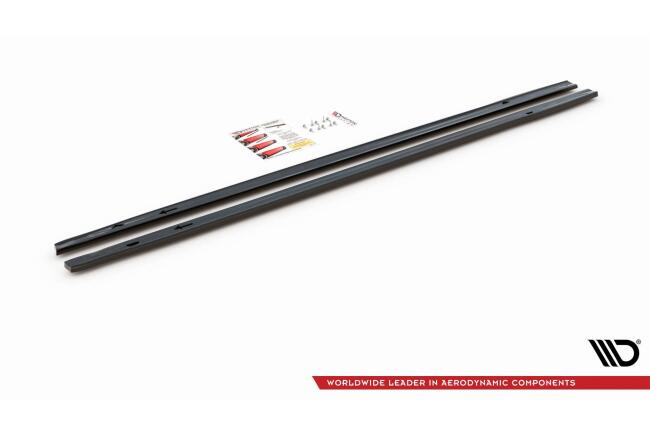 B-Ware Maxton Design Seitenschweller (Paar) für VW Golf 8 GTI / GTD / R-Line Hochglanz schwarz