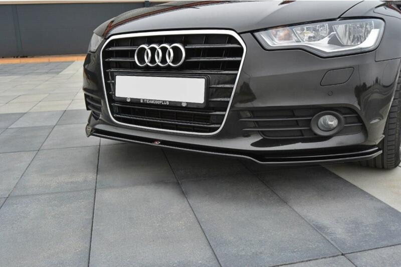 B-Ware Maxton Design Frontlippe V.1 für Audi A6 C7 Hochglanz schwarz