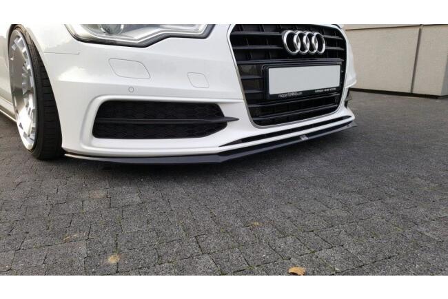 B-Ware Maxton Design Frontlippe V.2 für Audi S6 / A6 S-Line C7 Hochglanz schwarz