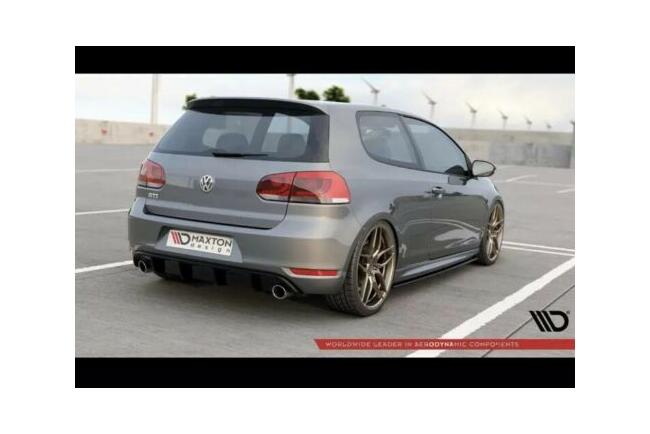 B-Ware Maxton Design Heckdiffusor GTI Look für VW Golf 6 GTI / GTD Hochglanz schwarz