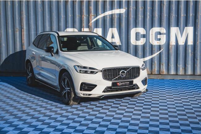 B-Ware Maxton Design Frontlippe V.1 für Volvo XC60 II R-Design 2017-2021 Hochglanz schwarz