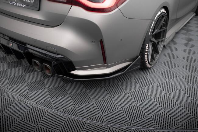 Maxton Design Diffusor Flaps für BMW M4 G82 Hochglanz schwarz