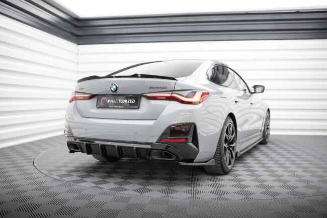 Maxton Design Diffusor Flaps V.6 für BMW M440i Gran Coupe G26 Hochglanz schwarz
