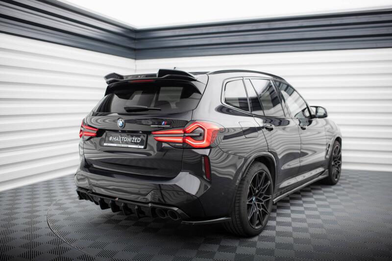 Maxton Design Diffusor Flaps für BMW X3 M F97 Facelift Hochglanz schwarz