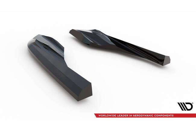 Maxton Design Diffusor Flaps für Porsche Taycan Cross Turismo 4S Hochglanz schwarz