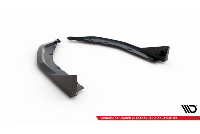 Maxton Design Diffusor Flaps im CSL Look für BMW M3 G80 / G81 Hochglanz schwarz