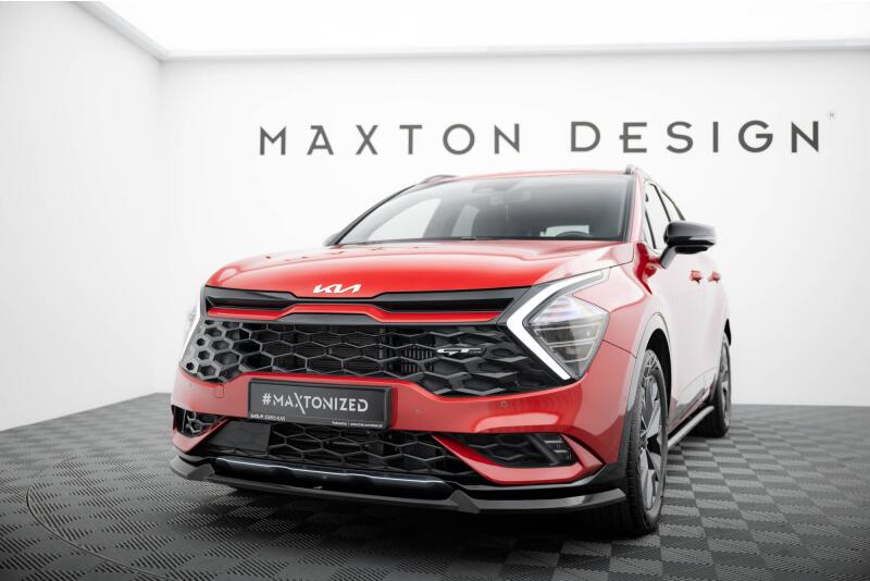 Maxton Design Frontlippe V.1 für Kia Sportage GT-Line Mk5 Hochglanz schwarz