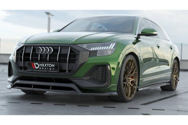 Maxton Design Frontlippe für Audi Q8 Mk1 Facelift Hochglanz schwarz