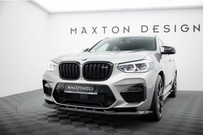 Maxton Design Frontlippe für BMW X4 M F98 Hochglanz schwarz