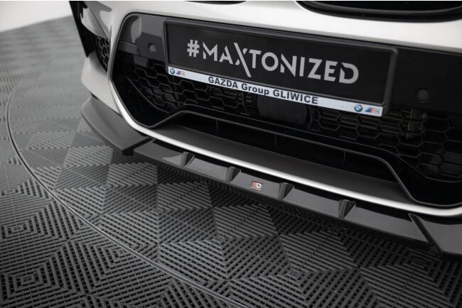 Maxton Design Frontlippe für BMW X4 M F98 Hochglanz schwarz