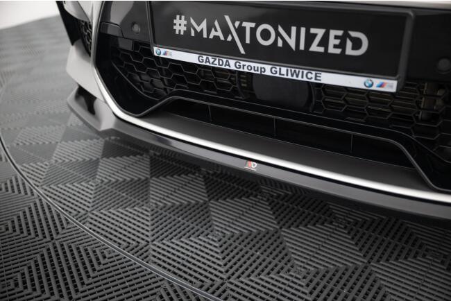 Maxton Design Frontlippe V.2 für BMW X4 M F98 Hochglanz schwarz