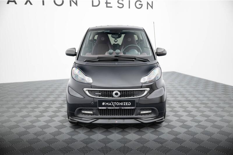 Maxton Design Frontlippe für Brabus Smart Fortwo C451 Facelift Hochglanz schwarz