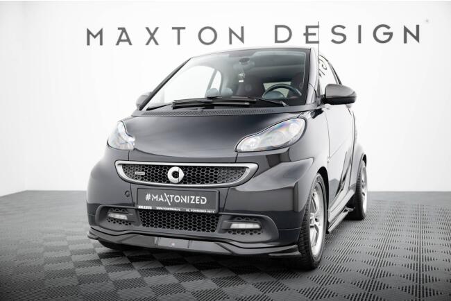 Maxton Design Frontlippe für Brabus Smart Fortwo C451 Facelift Hochglanz schwarz