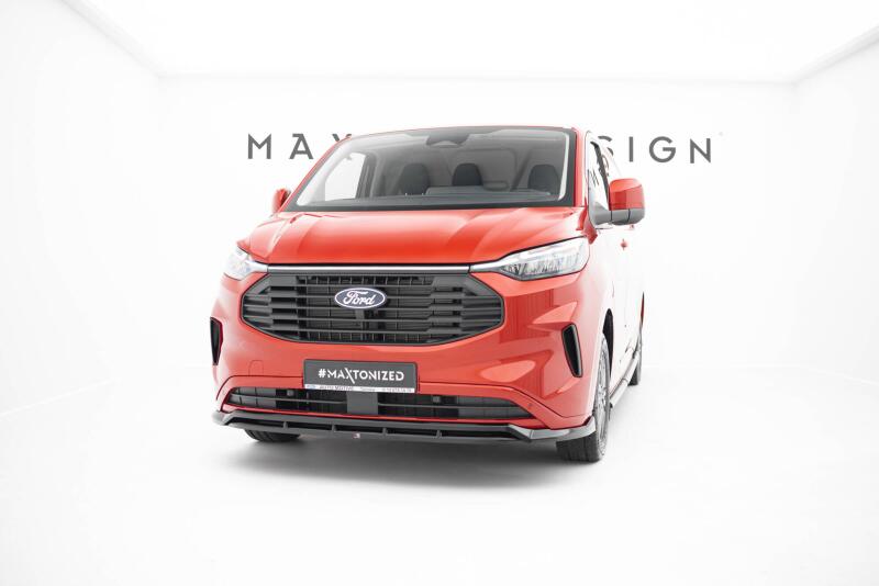 Maxton Design Frontlippe für Ford Transit Custom Mk2 Hochglanz schwarz