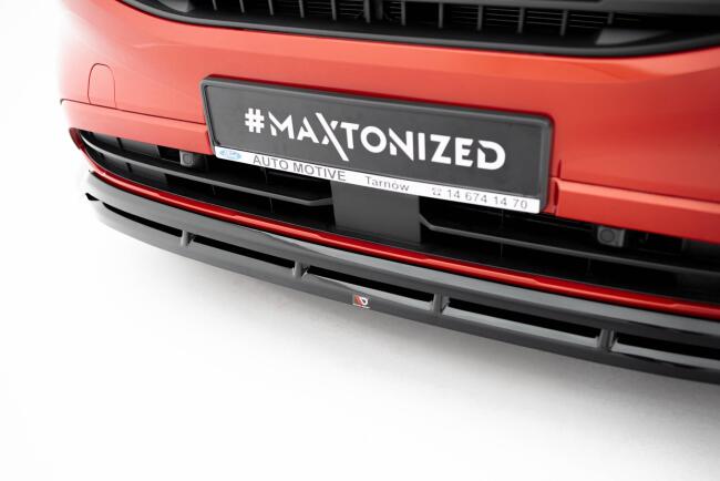 Maxton Design Frontlippe für Ford Transit Custom Mk2 Hochglanz schwarz