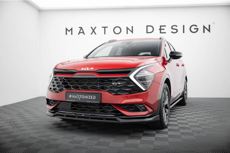 Maxton Design Frontlippe V.2 für Kia Sportage GT-Line Mk5 Hochglanz schwarz