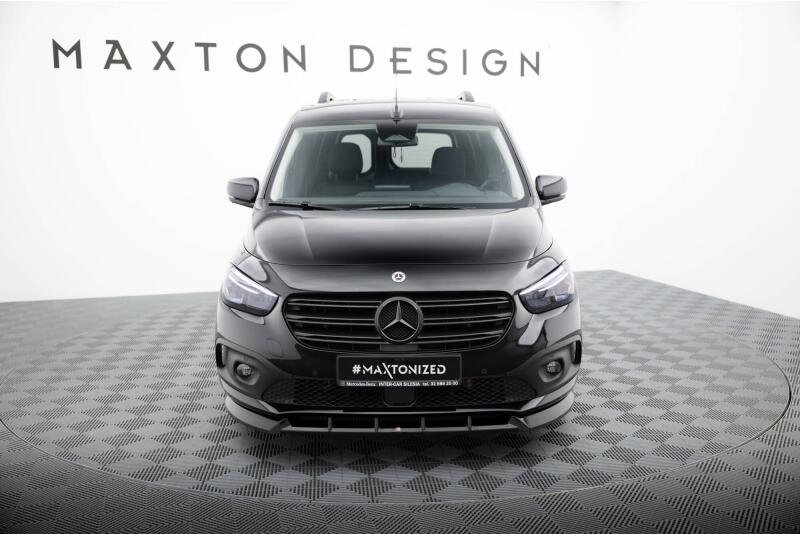 Maxton Design Frontlippe für Mercedes-Benz T Klasse W420 Hochglanz schwarz