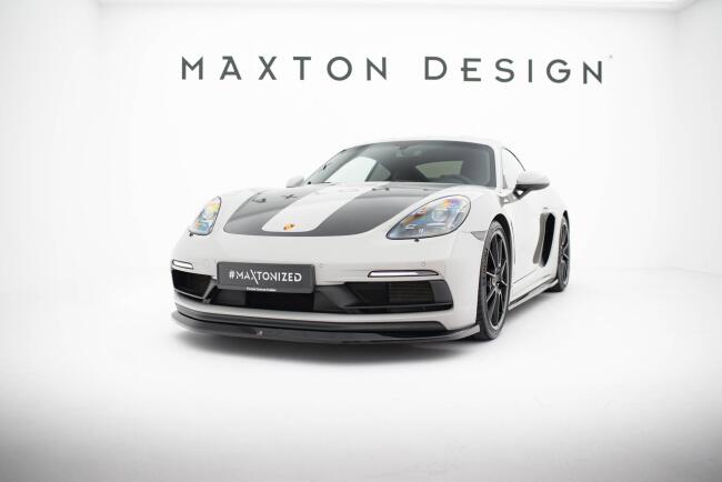 Maxton Design Frontlippe V.1 für Porsche 718 Cayman GTS 982c Hochglanz schwarz