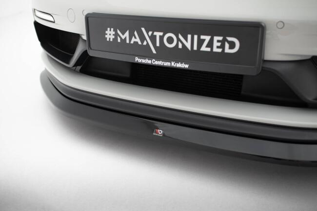 Maxton Design Frontlippe V.1 für Porsche 718 Cayman GTS 982c Hochglanz schwarz