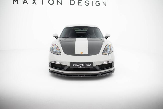 Maxton Design Frontlippe V.2 für Porsche 718 Cayman GTS 982c Hochglanz schwarz