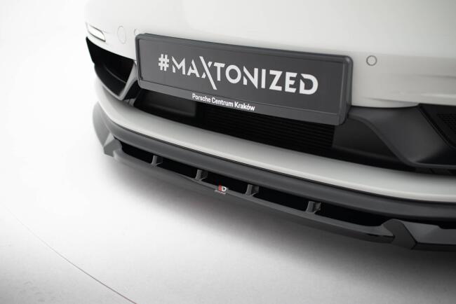 Maxton Design Frontlippe V.2 für Porsche 718 Cayman GTS 982c Hochglanz schwarz