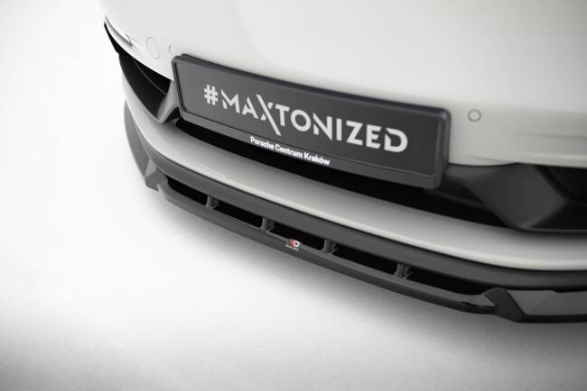 Maxton Design Frontlippe V.2 für Porsche 718 Cayman GTS 982c Hochglanz schwarz