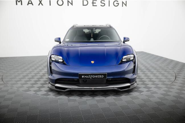 Maxton Design Frontlippe für Porsche Taycan Cross...