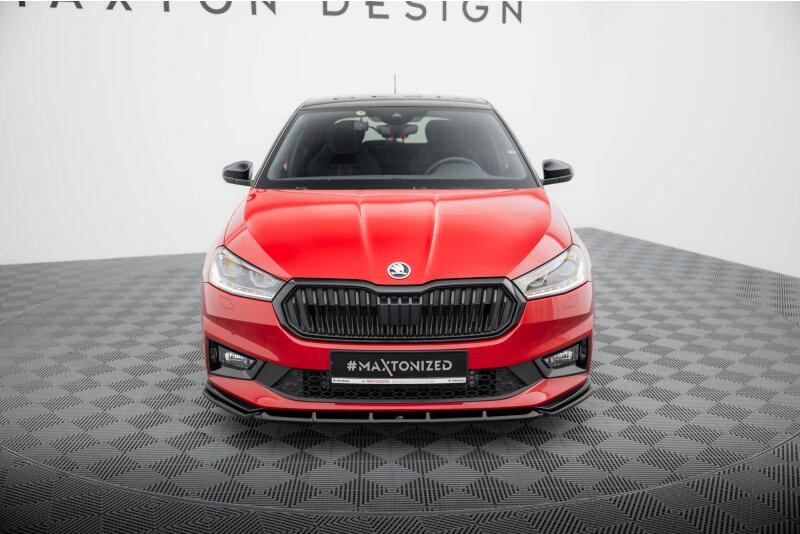 Maxton Design Frontlippe für Skoda Fabia Monte Carlo Mk4 Hochglanz schwarz