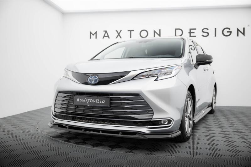 Maxton Design Frontlippe für Toyota Sienna Mk4 Hochglanz schwarz