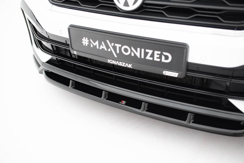 Maxton Design Frontlippe für VW T-Roc R Mk1 Hochglanz schwarz