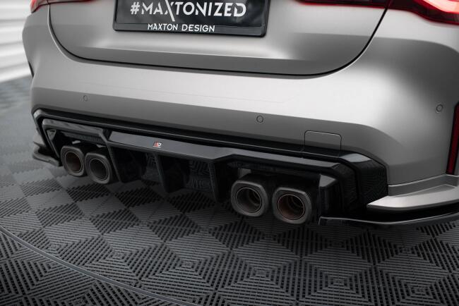 Maxton Design Heckdiffusor für BMW M4 G82 / M3 G80 Hochglanz schwarz