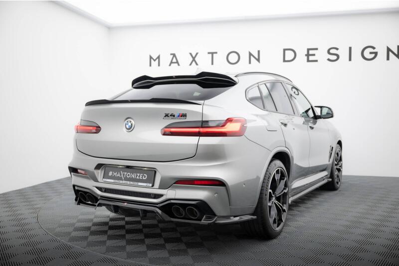 Maxton Design Heckdiffusor für BMW X4 M F98 Hochglanz schwarz