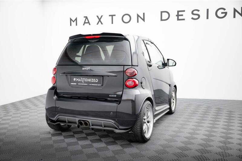 Maxton Design Heckdiffusor für Brabus Smart Fortwo C451 Facelift Hochglanz schwarz