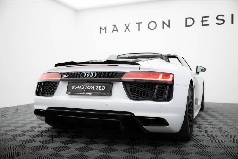 Maxton Design Heckspoiler Lippe für Audi R8 Spyder Mk2 Hochglanz schwarz