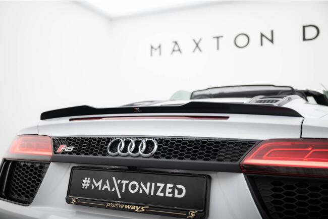 Maxton Design Heckspoiler Lippe für Audi R8 Spyder Mk2 Hochglanz schwarz