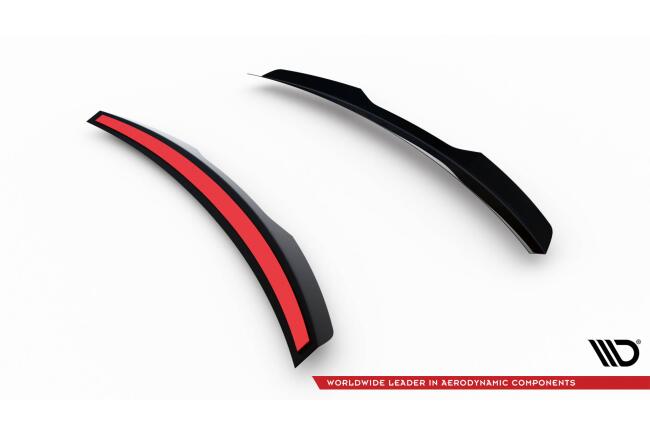 Maxton Design Heckspoiler Lippe für Brabus Smart Fortwo C451 Facelift Hochglanz schwarz