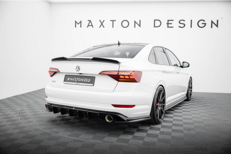 Maxton Design Heckspoiler Lippe für VW Jetta GLI Mk7 Hochglanz schwarz