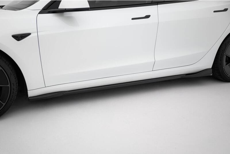 Maxton Design Seitenschweller (Paar) V.1 für Tesla Model 3 Project Highland Facelift Hochglanz schwarz