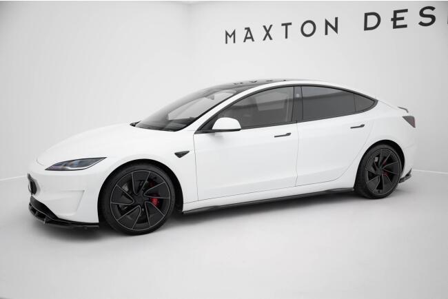 Maxton Design Seitenschweller (Paar) V.2 für Tesla Model 3 Project Highland Facelift Hochglanz schwarz