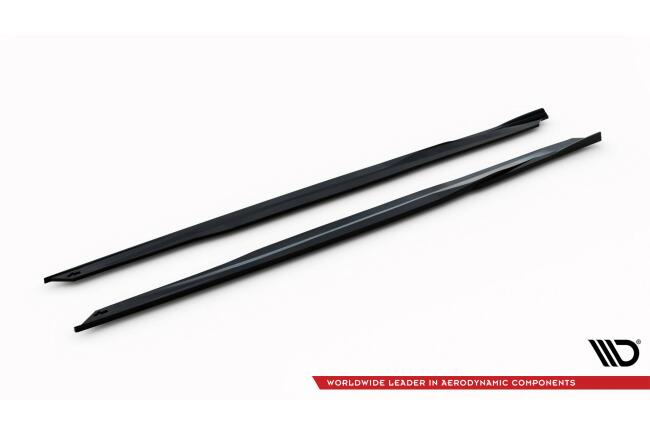 Maxton Design Seitenschweller (Paar) für Toyota Corolla GR Sport Touring Sports XII Hochglanz schwarz