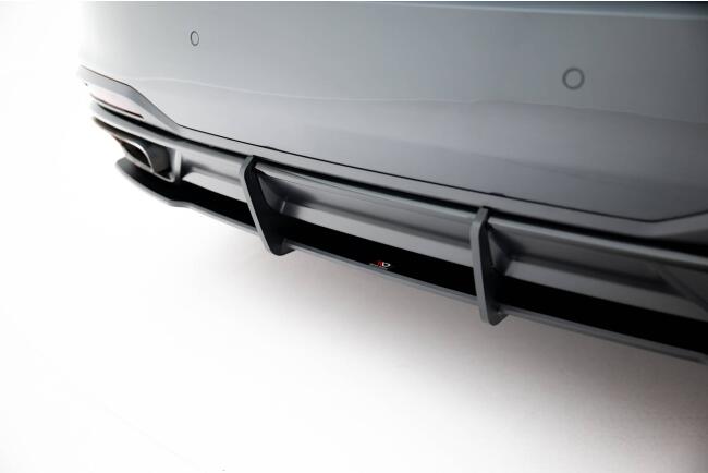 Maxton Design Street Pro Heckdiffusor für Audi A5 F5 Facelift schwarz mit Hochglanz Flaps