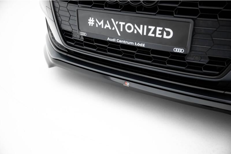 Maxton Design Frontlippe für Audi A5 F5 Facelift Hochglanz schwarz