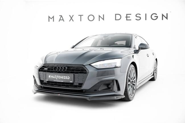 Maxton Design Frontlippe für Audi A5 F5 Facelift Hochglanz schwarz