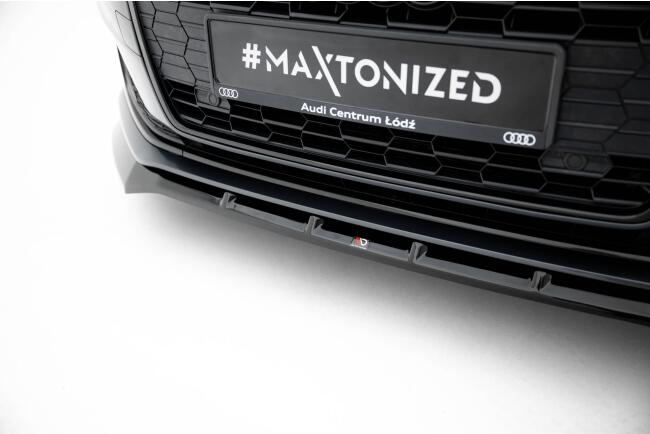 Maxton Design Frontlippe für Audi A5 F5 Facelift Hochglanz schwarz