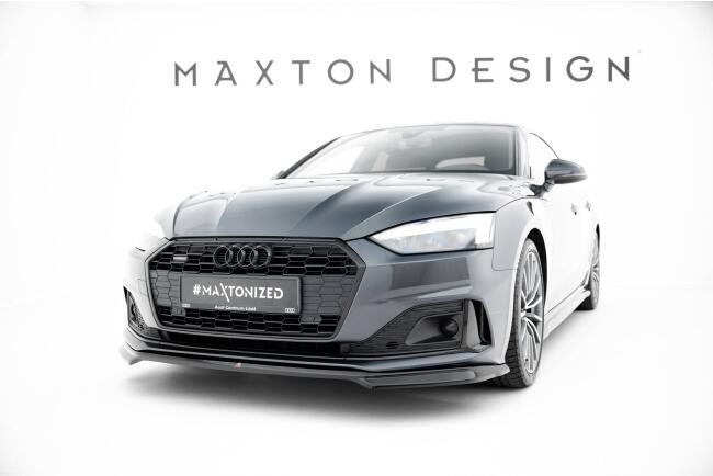 Maxton Design Frontlippe für Audi A5 F5 Facelift Hochglanz schwarz