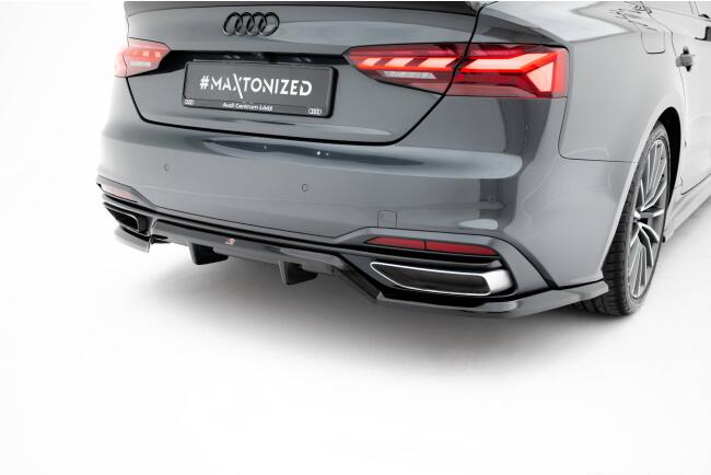 Maxton Design Heckdiffusor für Audi A5 F5 Facelift Hochglanz schwarz