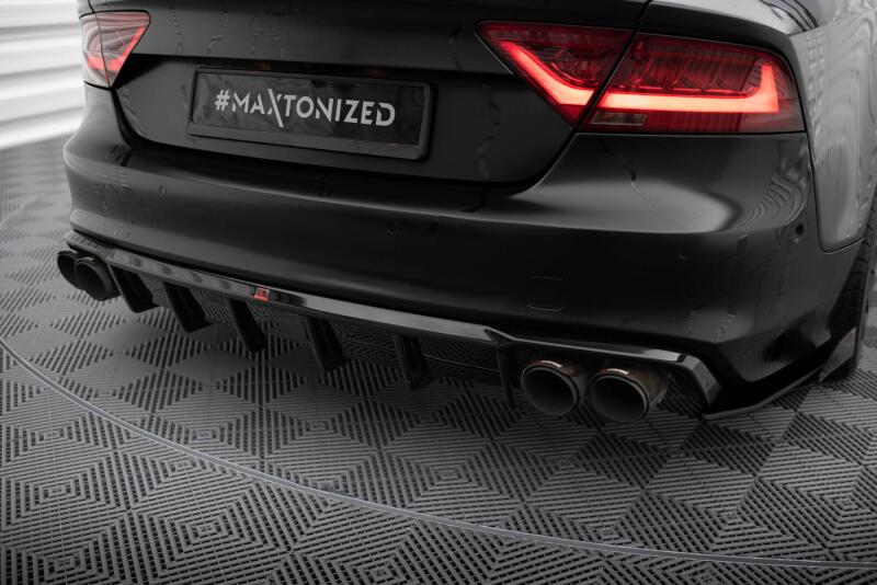 Maxton Design Heckdiffusor V.3 für Audi S7 C7 Hochglanz schwarz