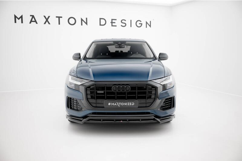 Maxton Design Frontlippe für Audi Q8 Mk1 Hochglanz schwarz